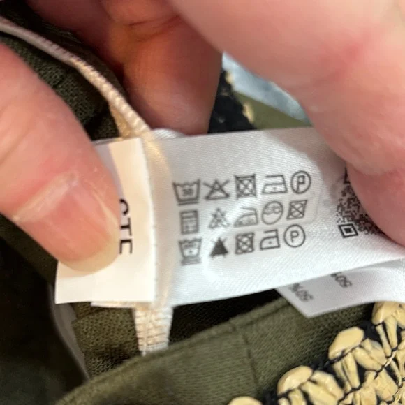 NWT Zara Olive Green Shorts with Woven Belt - Picture 5 of 5